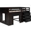 Lit mezzanine simple avec armoire fonctionnelle et tablette - processus d'assemblage facile Collection pratique Robuste et fiable-1753417349