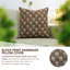 Housse de coussin décorative à motif à la main à motif floral bohème Fab divine-124513443