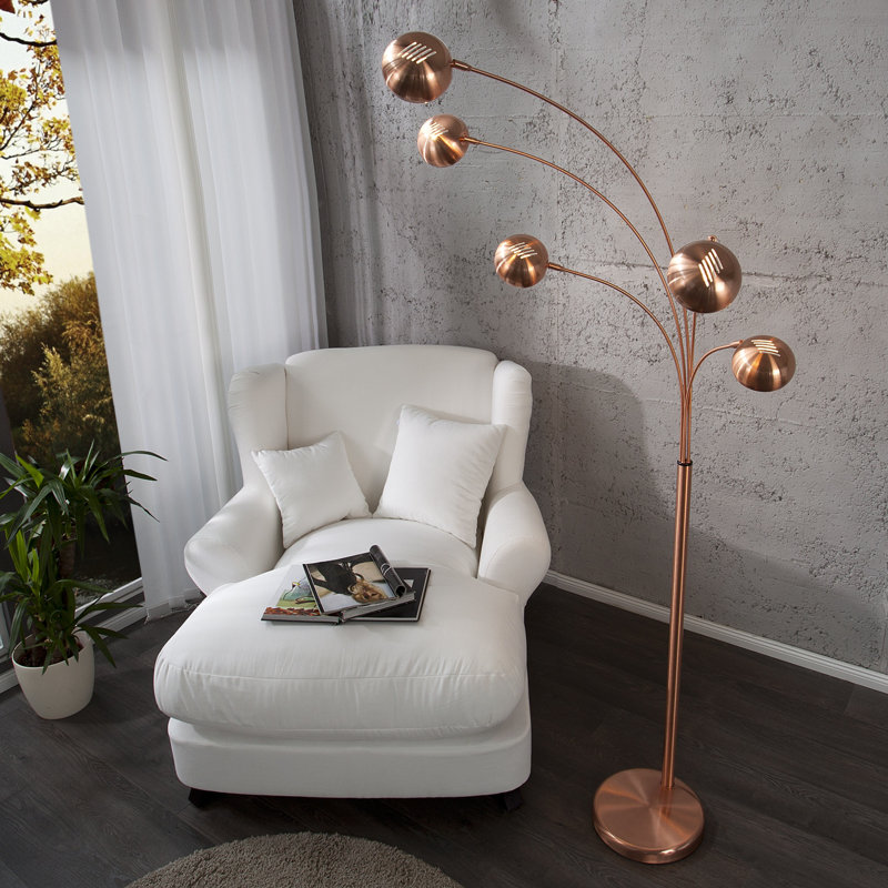 Osmin 205cm Novelty Floor Lamp, Copper