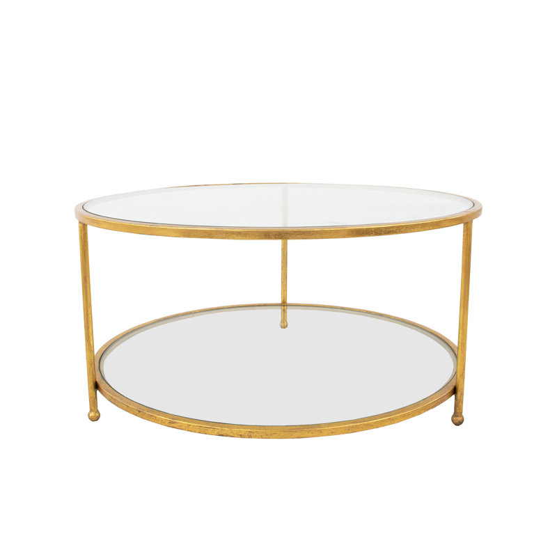 Lilia Coffee Table, Gold