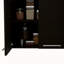 Armoire murale H 24 po, quatre portes, avec deux tablettes internes, plaque interne et rangement en verre-121089196