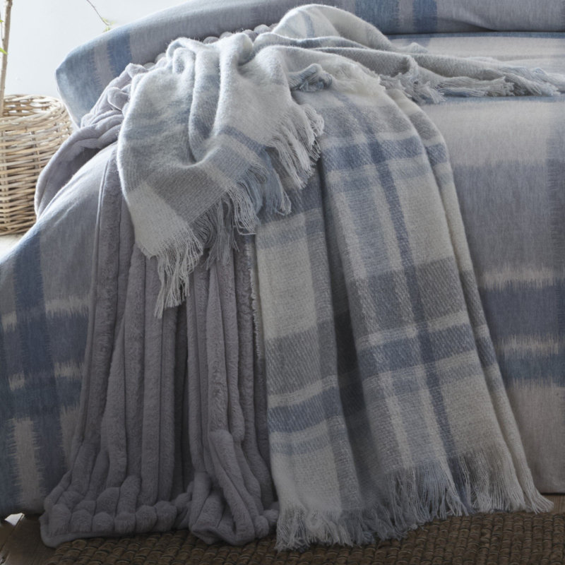 Verbier Throw Blanket, Grey