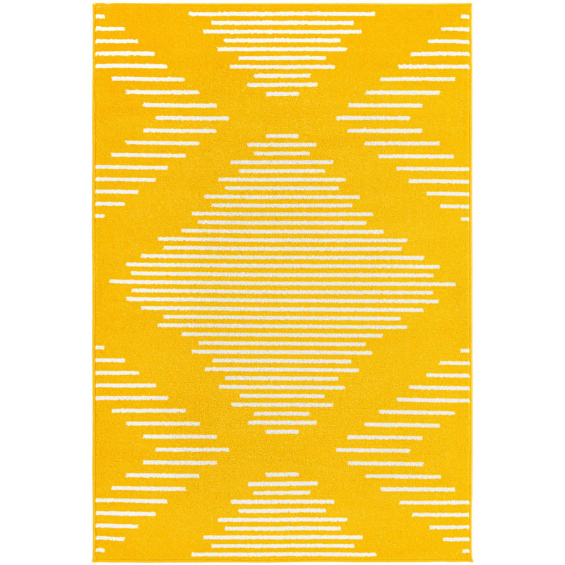 Geometric Indoor Rug, Rectangle 4' x 6'