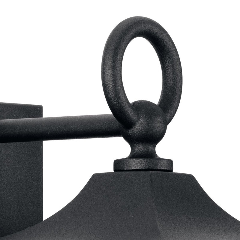 Corneau Wall Light, Textured Black, 23.3" H x 7" W x 9.5" D