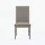 Ensemble de 2 chaises d'appoint rembourrées avec dossier et garniture cloutée