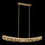 Luminaire suspendu linéaire incurvé en cristal 32 "à DEL 3CCT-96149904-96149905