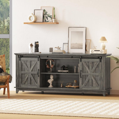 Unfinished Accent Cabinet with Fireplace Included