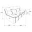 Canapé inclinable avec table rabattable Blue Motion
