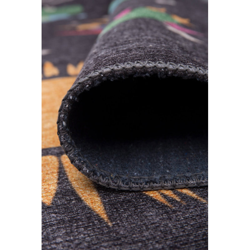 Tapis décoratif Black Space Kids, Tapis de couloir 2 pi 6 po x 7 pi 7 po