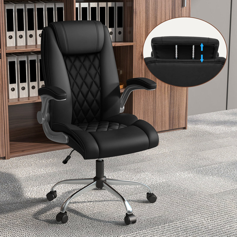 Chaise de bureau Zigmond, Noir