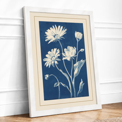 Daisies in Bloom Botanical - Framed Print