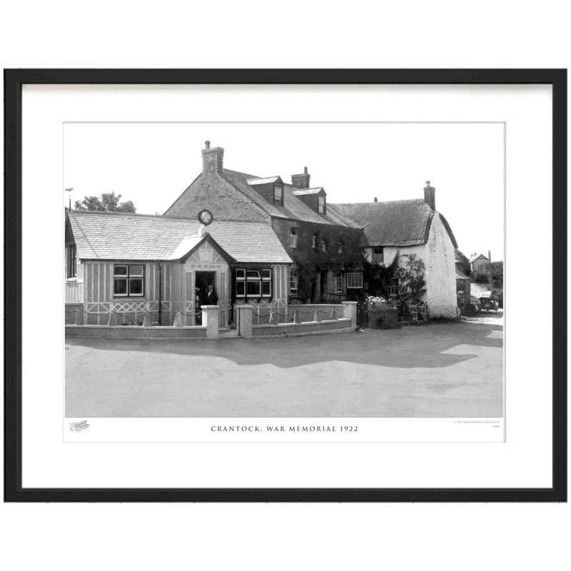 Crantock, War Memorial 1922 - Single Picture Frame Print, 45cm H x 60cm W x 2.3cm D