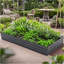 Jardin surélevé galvanisé pour l'extérieur / lits surélevés pour jardinières 8 × 4 × 1 pi pour jardinage, légumes, fleurs-1372640700