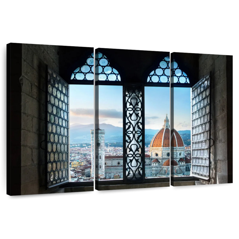 Lilie Florence Cathedral Window, 48" H x 74" W