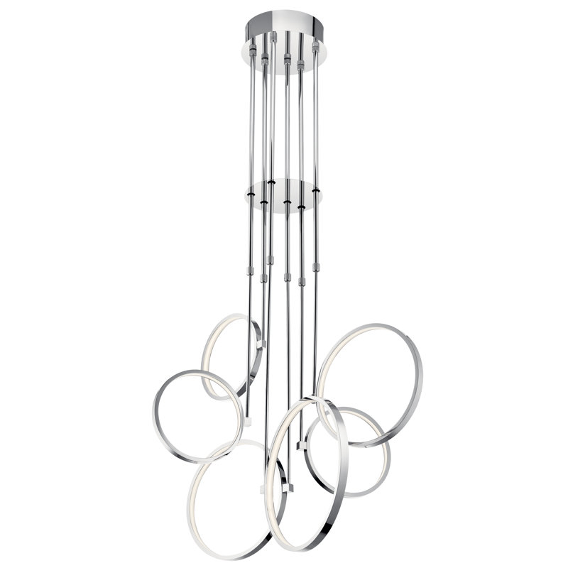Fabela 6 - Light LED Pendant, Chrome