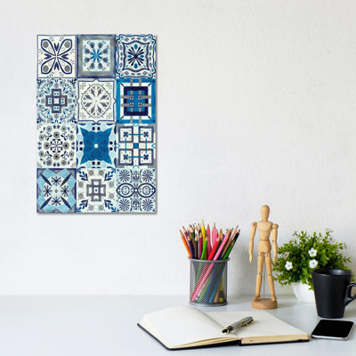 Kaleidoscope Tile I by Victoria Borges - Wrapped Canvas Print