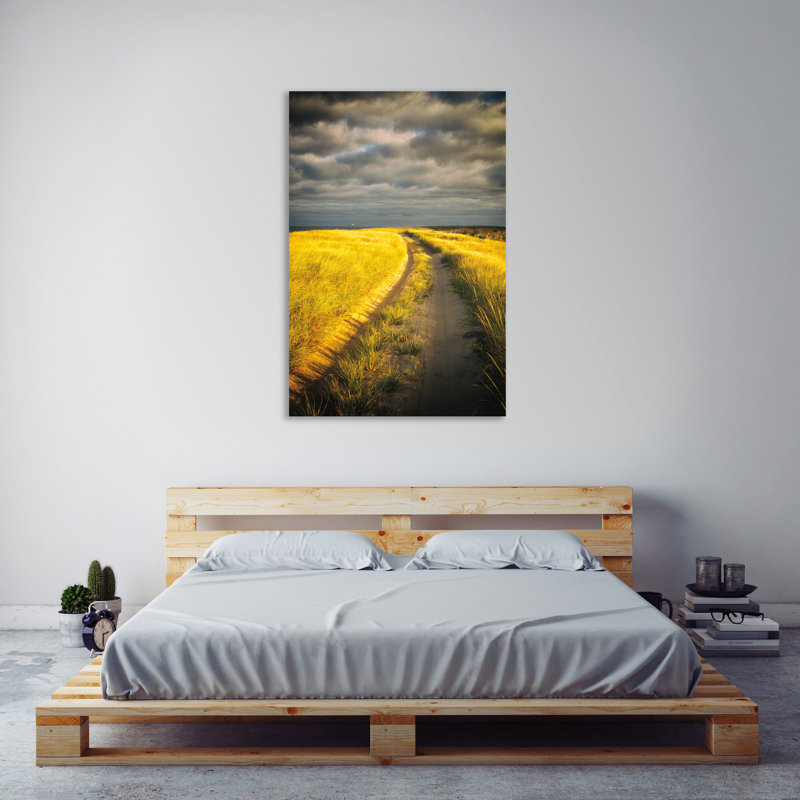 «Down The Road», toile tendue par Aledanda, H 15 po x l 10 po x P 1,5 po