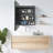 24X30 Inch LED Black Framed Wall Mount Medicine Cabinet With Mirror Anti-Fog Function 3 Colors With Light