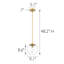 Luminaire suspendu sphère 1 lumière Vazken-953345156