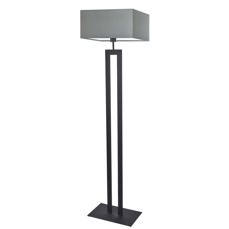 Arsh 161cm Traditional Floor Lamp, Black, Gray