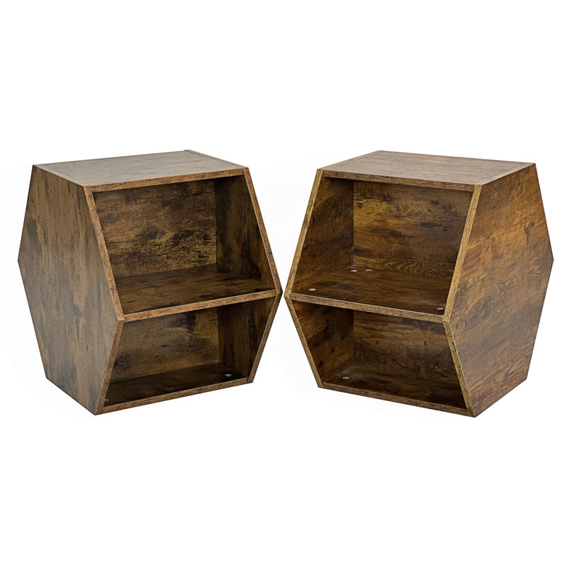 2 pièces, table basse hexagonale, table d'appoint