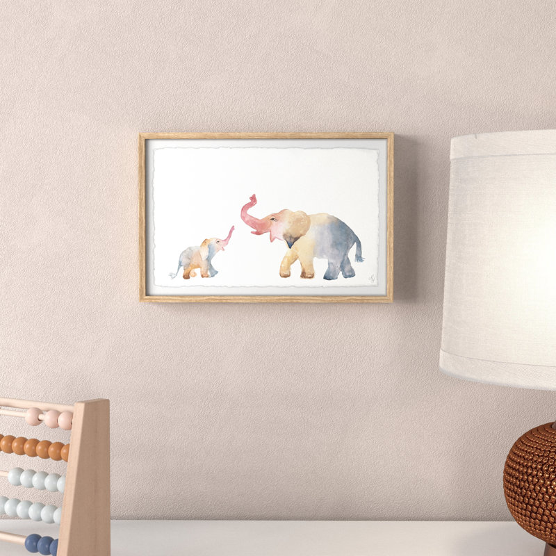 «Jaime Elephant Playtime», art encadré, H 8 po x l 12 po x P 1,5 po