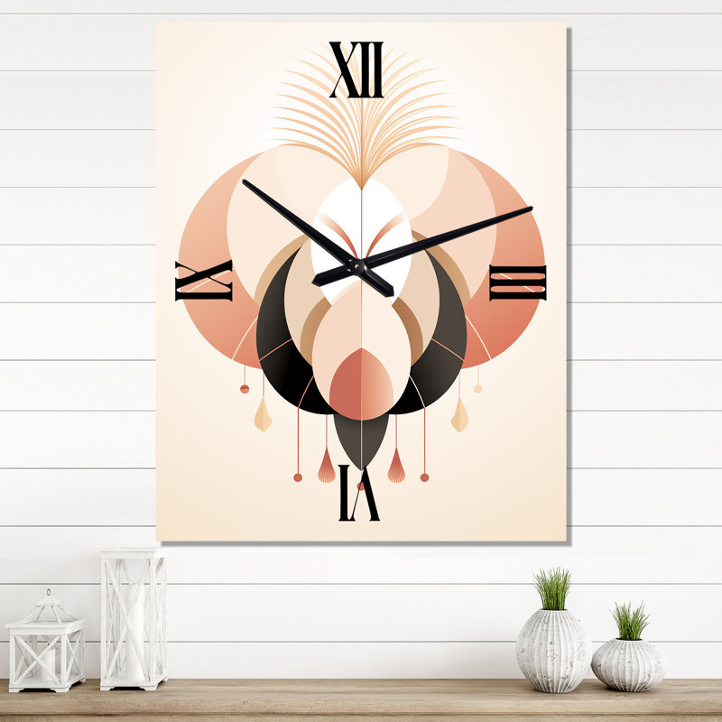 Abstrait géométrique moderne Rebborn - géométrique moderne, H 28 po x l 12 po x P 1 po