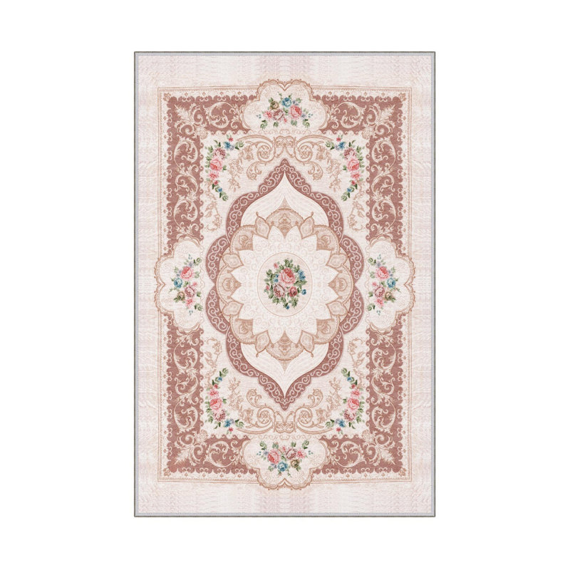 Luxurious Woven Area Rug, 100% Polyester, 23.6 x 39.4 inches | 650 g/m², 0.3 in Pile Height | Antibacterial, Non-Slip PVC Dot Underside, Machine Washable | 3D Digital Printing, Perfect for Living Room & Bedroom Decor