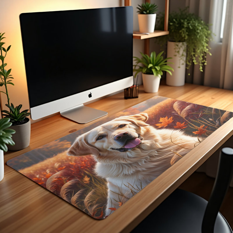 Polyester Desk Pad, 31.5x15.5