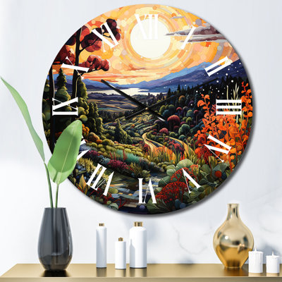 Horloge murale Vineyard Bliss