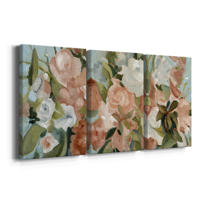 Bouquet Scatter II - Toile tendue avec châssis sur mesure - 3 pièces
