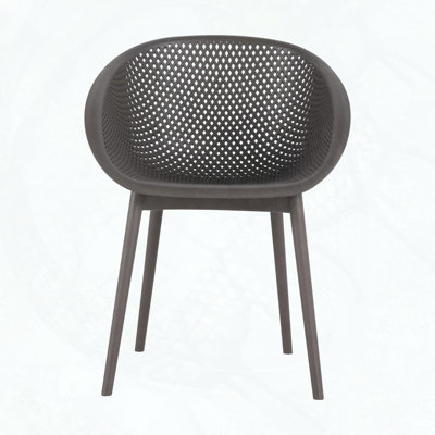 Chaises longues modernes toutes saisons - ensemble de 2, en plastique PP léger pour patio et plage