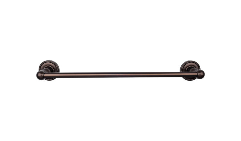 Edwardian Bath Single 26 1/2" Wall Mounted  Towel Bar, Oiled Rubbed Bronze