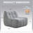 Modern Style 33.7" Oversized Bean Bag Lounge Chair-917370660