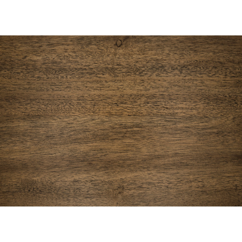 Table de salle à manger rectangulaire de style contemporain, finition bicolore noire et marron, 6 couverts, piètement à tréteaux avec espace de rangement, bois pour un style rustique moderne, option d'espace ouvert.