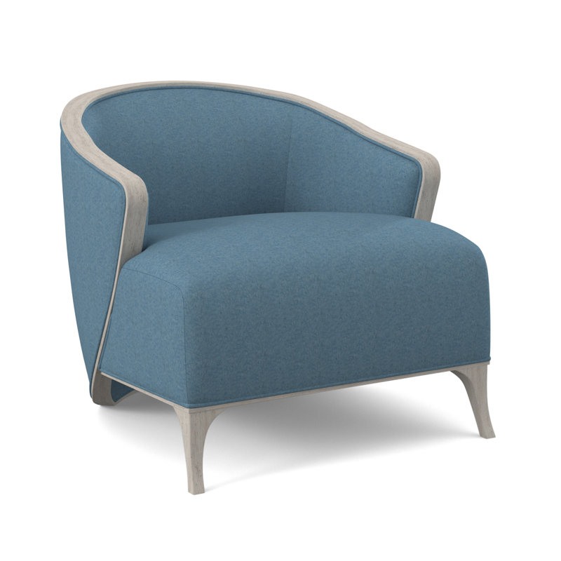 Penegrine Lounge Chair, Bisque, White Caps Fog