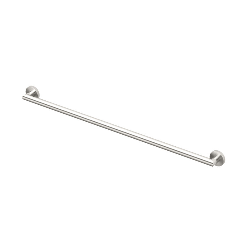 Barre d'appui en acier inoxydable Glam | Barre d'appui de salle de bain, L 45 po, Nickel satiné