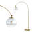 Goethe 71'' Brass Gold Arched Floor Lamp