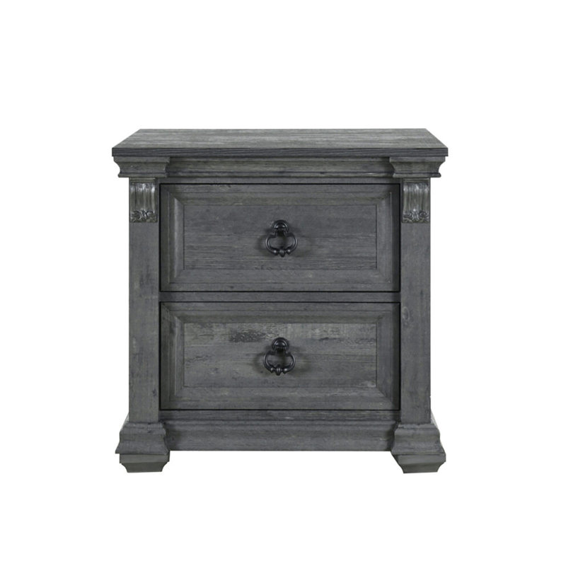 Table de chevet Mario Grey (table de chevet uniquement)