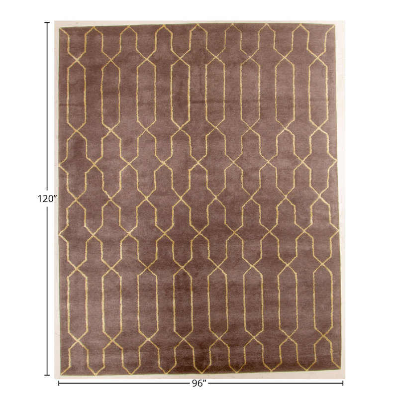 Rectangle Rectangle 8' X 10' Area Rug with Non-Slip Backing