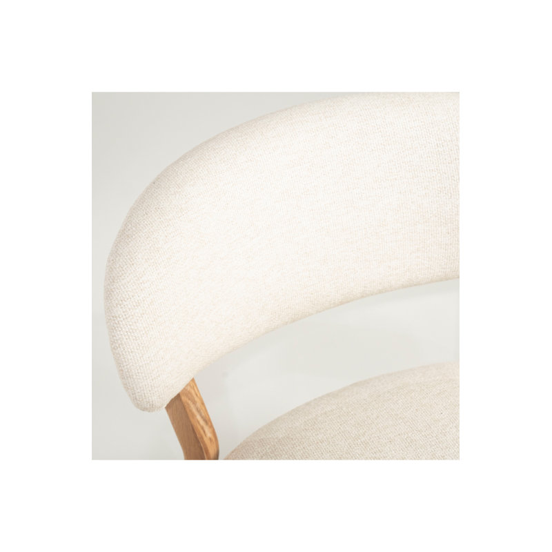 Fauteuil d'appoint Mikky, Naturel, Beige