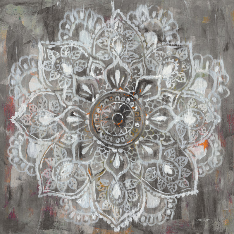 Mandala In Neutral II by Danhui Nai - Wrapped Canvas Painting, 91cm H x 91cm W