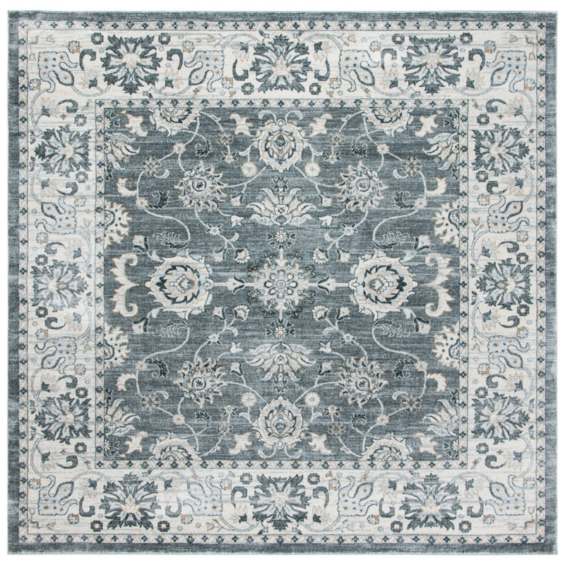 Aayam Performance Oriental Rug, Square 6'7"