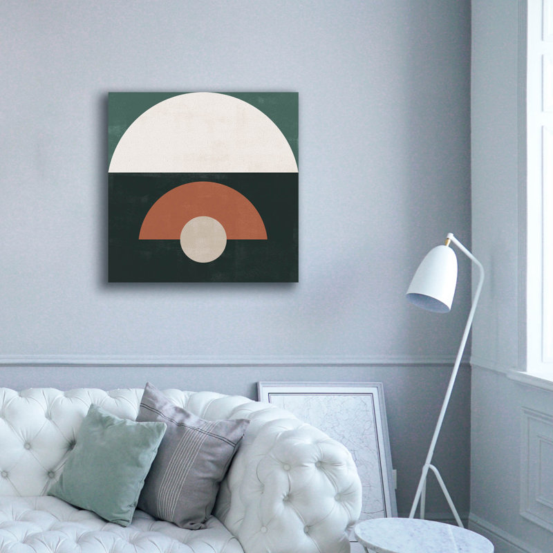  'Scandi Shapes 2' by Emma Caroline Canvas Wall Art, 37" x 37"