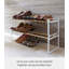 Range-chaussures Yamazaki Home, acier, extensible, empilable-268228537