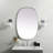 Sabine Metal Curved Oval Wall Mirror-1451160150-1451160253