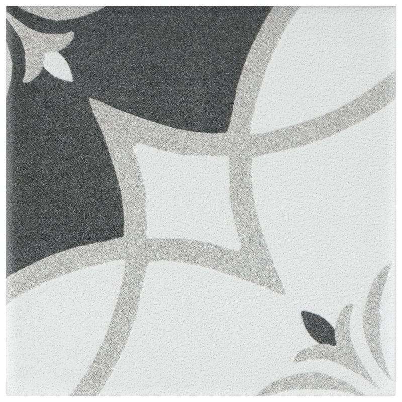 Twenties 4" x 4" Ceramic Patterned Wall & Floor Tile