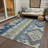 Machine Washable Indoor/Outdoor Chantille ACN1015 Navy Rug-1861215996