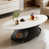 Plateau blanc / base noire