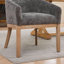 Chaises de salle à manger rembourrées de style moderne Mid-Century avec accoudoirs-1353139450-1353139449